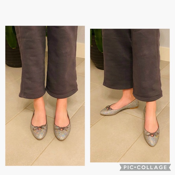 Stuart Weizman glitter ballet flats - Picture 8 of 9